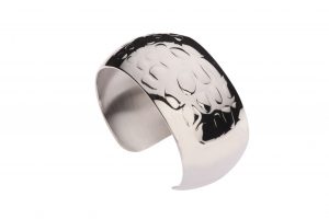 Dierenprint armband zilver slangenprint Teuns Design goudsmid Wijchen