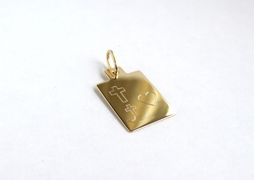 Geloof hoop liefde hanger goud teuns Design goudsmid Wijchen regio Nijmegen / Oss