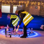 Human Ice Bowling kegels in speciale mal