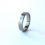Titanium ring met briljant Teuns Design goudsmid Wijchen